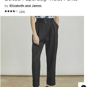 Women's Elizaberh and James belted paper bag-waist